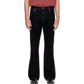 AMIRI AMIRI Black Vintage Cut Flock Denim Jeans
