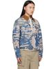 AMIRI AMIRI Blue & Off-White Bleached Work Denim Jacket - 2