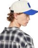 AMIRI AMIRI Blue & Off-White 'MA' Cotton Cap - 3