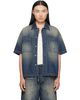 AMIRI AMIRI Blue 'Amiri' Denim Shirt - 1