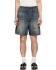 AMIRI AMIRI Blue 'Amiri' Drawstring Denim Shorts - 1