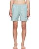 AMIRI AMIRI Blue 'Amiri' Patch Swim Shorts - 1