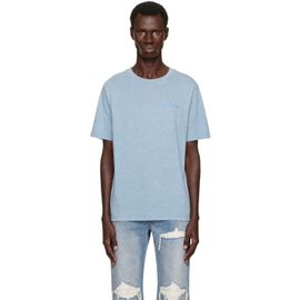 AMIRI AMIRI Blue Bleach Bandana Patch T-shirt