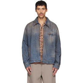 AMIRI AMIRI Blue Bones Denim Blouson Jacket
