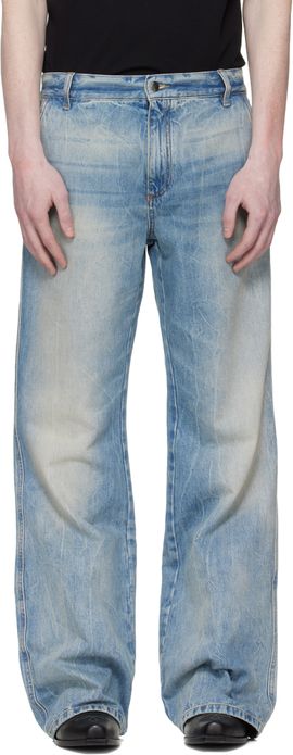 AMIRI AMIRI Blue Boot Cut Jeans