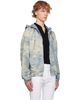 AMIRI AMIRI Blue Camo Jacquard Denim Jacket - 2