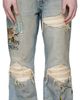 AMIRI AMIRI Blue Chateau MX1 Straight Flare Jeans - 1