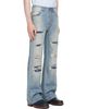 AMIRI AMIRI Blue Destroyed Straight Flare Jean - 2
