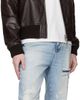 AMIRI AMIRI Blue Distressed Boot Cut Jeans - 4