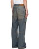 AMIRI AMIRI Blue Drawstring Baggy Denim Cargo Pants - 3