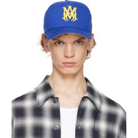 AMIRI AMIRI Blue 'MA' Cotton Cap