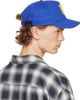 AMIRI AMIRI Blue 'MA' Cotton Cap - 3