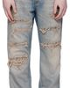 AMIRI AMIRI Blue Snake Stud Slim Jeans - 1