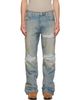 AMIRI AMIRI Blue Straight Flare MX1 Jeans - 1