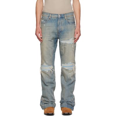AMIRI AMIRI Blue Straight Flare MX1 Jeans