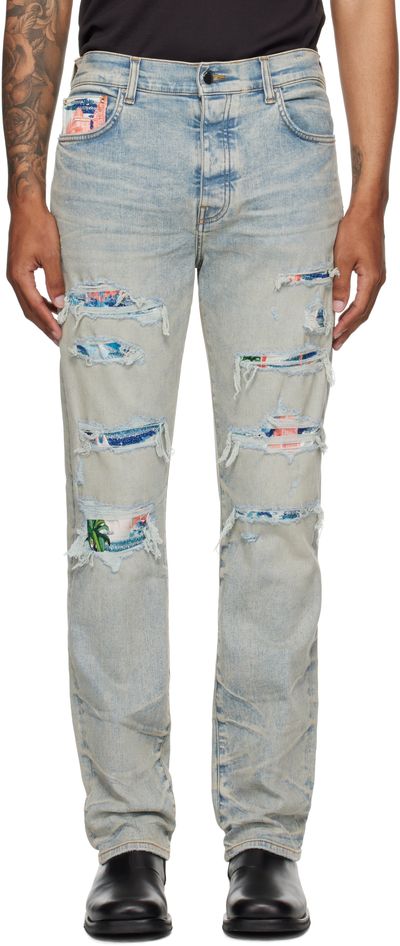 AMIRI AMIRI Blue Thrasher Slim Jeans