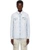 AMIRI AMIRI Blue Western Denim Long Sleeve Shirt - 1