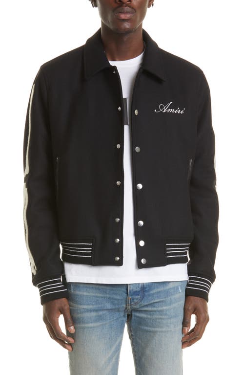 AMIRI AMIRI Bones Wool Varsity Jacket