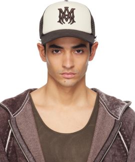 AMIRI AMIRI Brown & White MA Foam Trucker Cap