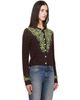AMIRI AMIRI Brown Embellished Knit Cardigan - 2