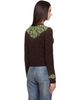AMIRI AMIRI Brown Embellished Knit Cardigan - 3
