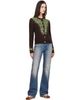 AMIRI AMIRI Brown Embellished Knit Cardigan - 4