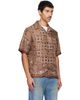 AMIRI AMIRI Brown MA Check Camp Shirt - 2