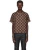 AMIRI AMIRI Brown MA Quad Camp Shirt - 1