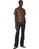 AMIRI AMIRI Brown MA Quad Camp Shirt - 4