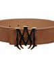 AMIRI AMIRI Brown 'MA' Suede 4cm Belt - 1