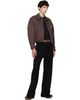 AMIRI AMIRI Brown 'MA' Suede 4cm Belt - 2