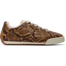 AMIRI AMIRI Brown Python Embossed Coastline Sneakers