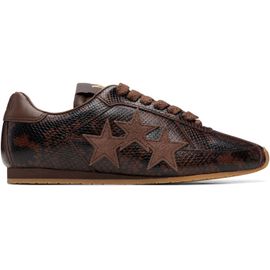 AMIRI AMIRI Brown Python Pacific Flat Sneakers