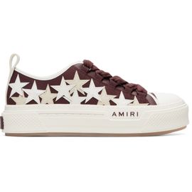 AMIRI AMIRI Burgundy Stars Court Low Sneakers