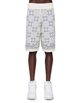 Amiri amiri Check Pattern 10.25 Knit Drawstring Shorts