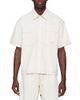 Amiri amiri Denim Short Sleeve Shirt in Sandstone - 1