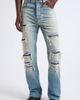 AMIRI AMIRI Destroyed Straight Flare Jeans - 1