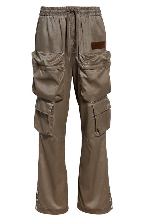 AMIRI AMIRI Drawstring Faux Leather Cargo Pants