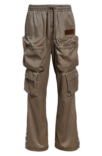 AMIRI AMIRI Drawstring Faux Leather Cargo Pants