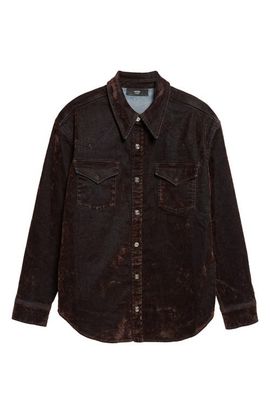 AMIRI AMIRI Flocked Denim Shirt Jacket