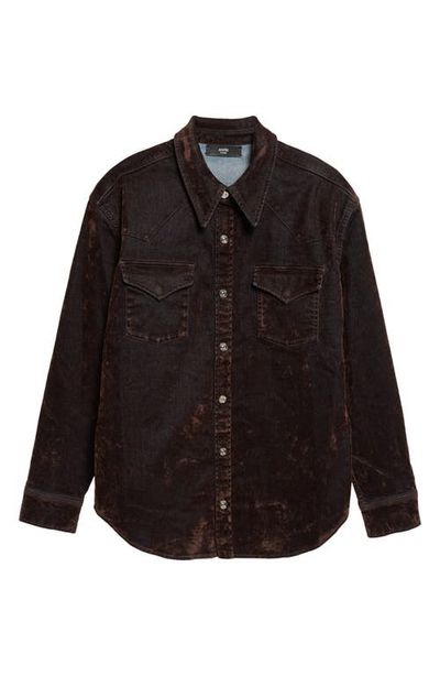 AMIRI AMIRI Flocked Denim Shirt Jacket