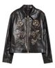AMIRI AMIRI Floral Leather Blouson Jacket - 4