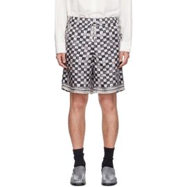 AMIRI AMIRI Gray & Off-White MA Checkered Shorts
