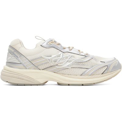 AMIRI AMIRI Gray & White Metallic M-Tech Sneakers