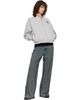AMIRI AMIRI Gray 'Hopes & Dreams' Half Zip Crew Sweater - 4