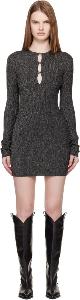 AMIRI AMIRI Gray MA Hardware Minidress