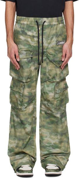 AMIRI AMIRI Green Camo Multi Pocket Cargo Pants