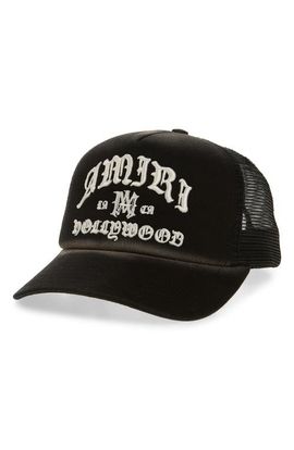 AMIRI AMIRI Hollywood Embroidered Trucker Hat