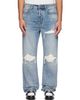 AMIRI AMIRI Indigo Suede Straight MX1 Jeans - 1