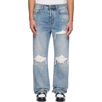 AMIRI AMIRI Indigo Suede Straight MX1 Jeans